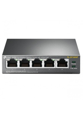 Комутатор TP-Link TL-SF1005P, 5x10/100 Fast Ethernet, FE/4xPoE 56W
