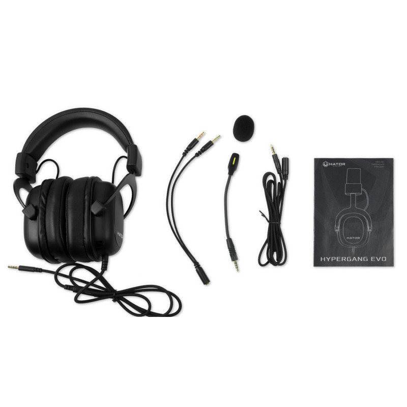 Ігрова гарнiтура Hator Hypergang Evo Black