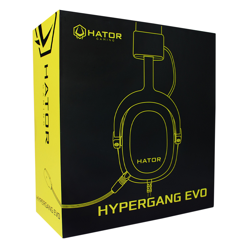 Ігрова гарнiтура Hator Hypergang Evo Black