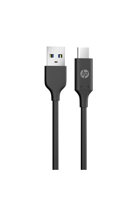 Кабель USB AM-Type-C M, 1.0 м, PVC, чорний, DHC-TC101 HP