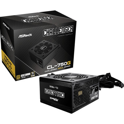 БЖ 750W ASRock Challenger CL-750G 120mm, 80+ Gold, Retail БЖ 750W ASRock Challenger CL-750G 120mm, 80+ Gold, Retail