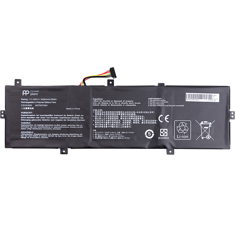 Акумулятор PowerPlant для ноутбуків ASUS Zenbook UX430U (C31N1620) 11.55V 3400mAh