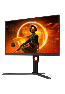 TFT 27" AOC Q27G3XMN/BK, MiniLED QHD IPS, 180Hz, 1ms, 2xHDMI, DP, HAS, Pivot, чорно-червоний