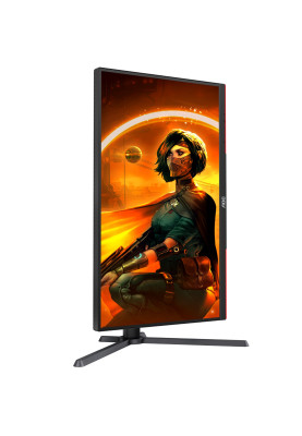 TFT 27" AOC Q27G3XMN/BK, MiniLED QHD IPS, 180Hz, 1ms, 2xHDMI, DP, HAS, Pivot, чорно-червоний