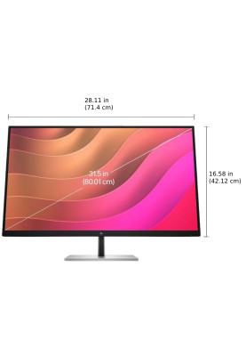 TFT 31.5" HP E32K G5, 4K UHD, IPS, HDMI, DP, USB-C, RJ-45, HAS, колонки, чорний