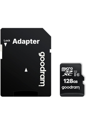 Memory card microSDXC 128Gb GoodRAM (class 10 UHS I U1) Retail + adapter