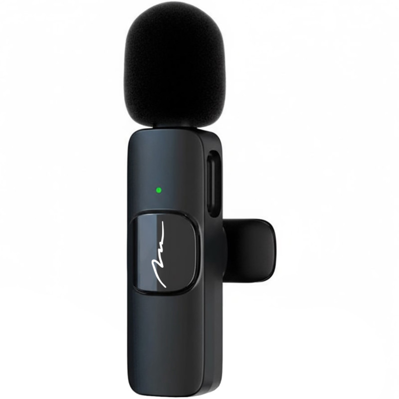 Бездротовий петличний мікрофон Media-Tech USB-C/Lightning 2-Pack Micro-Mic Duo MT416  Black