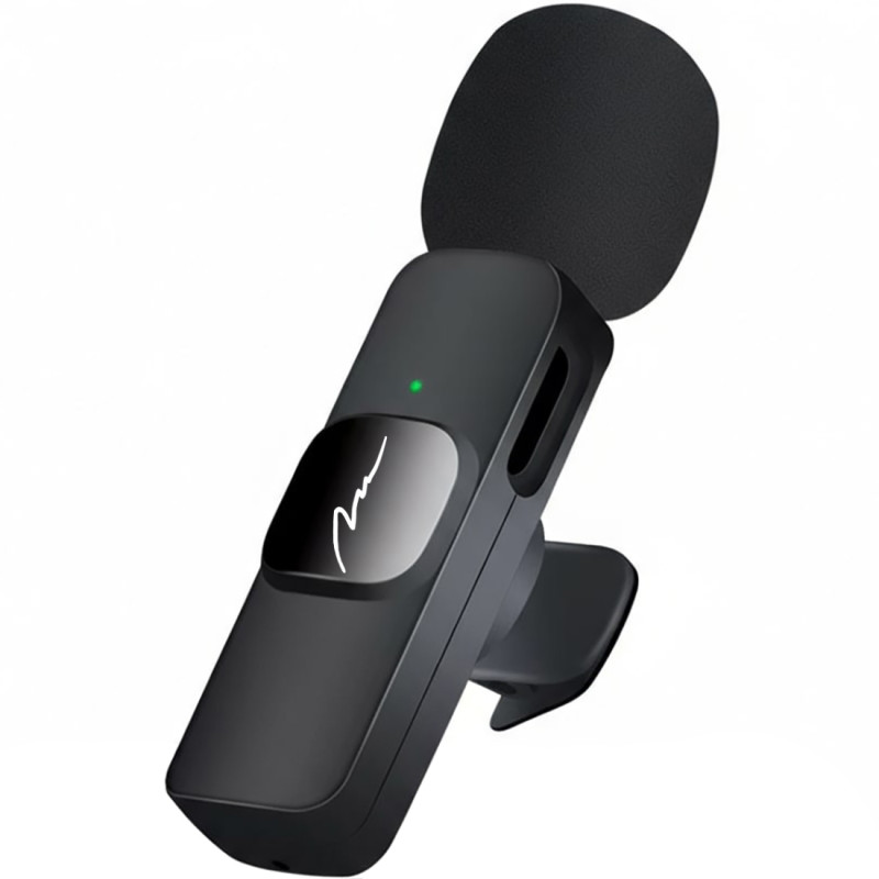 Бездротовий петличний мікрофон Media-Tech USB-C/Lightning 2-Pack Micro-Mic Duo MT416  Black
