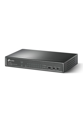 Комутатор TP-Link TL-SF1009P, 9 port 10/100M PoE Switch, 9 10/100M RJ45 ports including 4 PoE ports,
