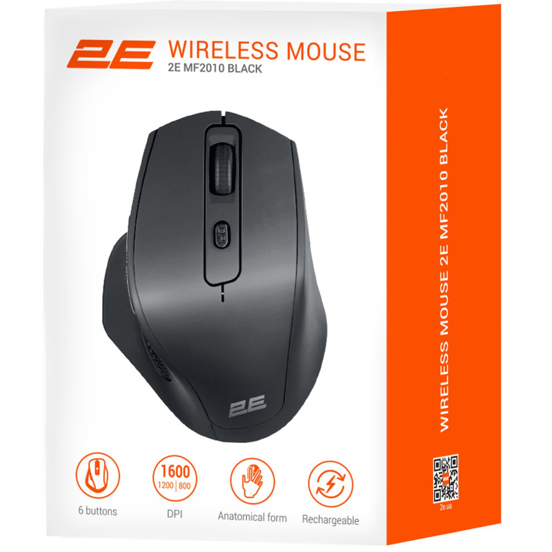 Мишка 2Е MF2010 Rechargeable бездротова чорная