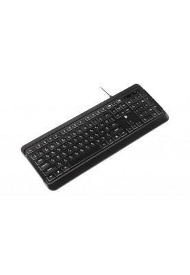 Клавіатура 2E KS120 біла підсвітка USB чорна