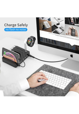 Зарядний пристрій 6xUSB 68W Charing Station (6хUSB-A) 2xMicroUSB,2xLighting,2xUCB-C Choetech
