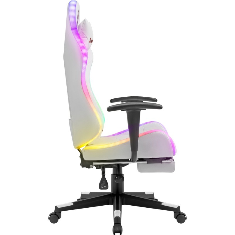 Крісло ігрове Defender Watcher, 60мм, Клас 4, RGB ПУ, біле