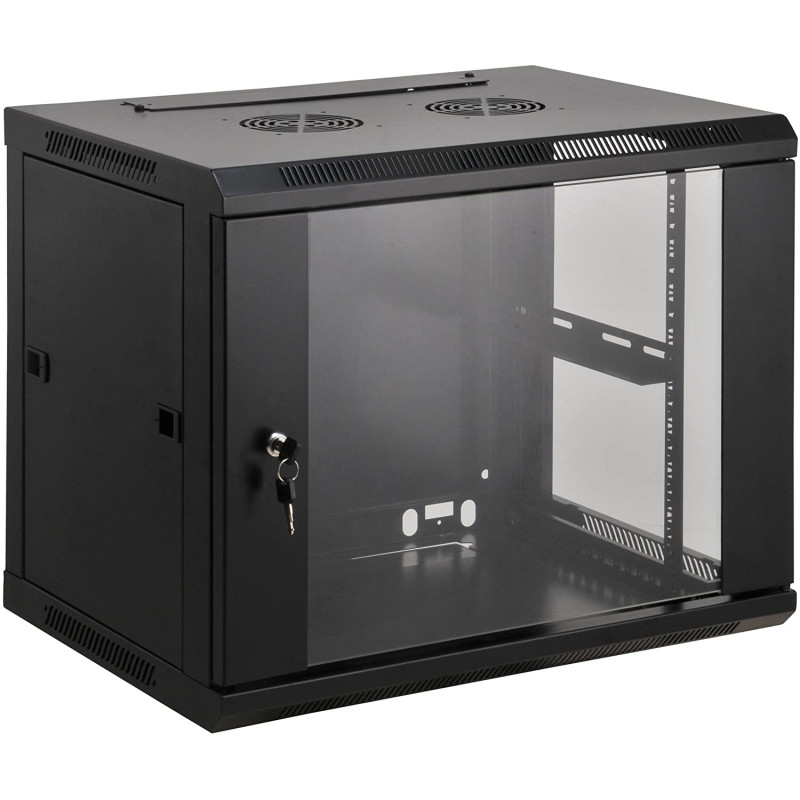 Шафа настінна 19", 12Ux600x600, (Ш*Г), зібрана, чорна