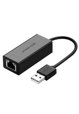 Перехідник USB 2.0 Type-A --> Ethernet RJ45 100Mb CR110 UGREEN чорний