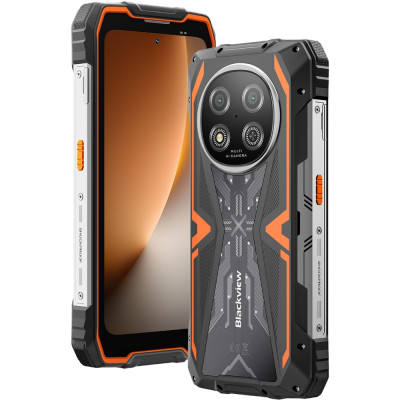 Смартфон Blackview ROCK 2 6.67" HD+ /8GB/256GB/ T8100 /15000mAh / 16+13Мп /IP69K/Orange
