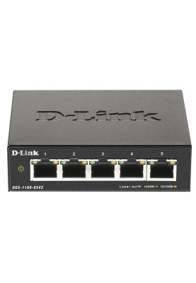 Комутатор D-Link DGS-1100-05V2 (5-port Gigabit) EasySmart