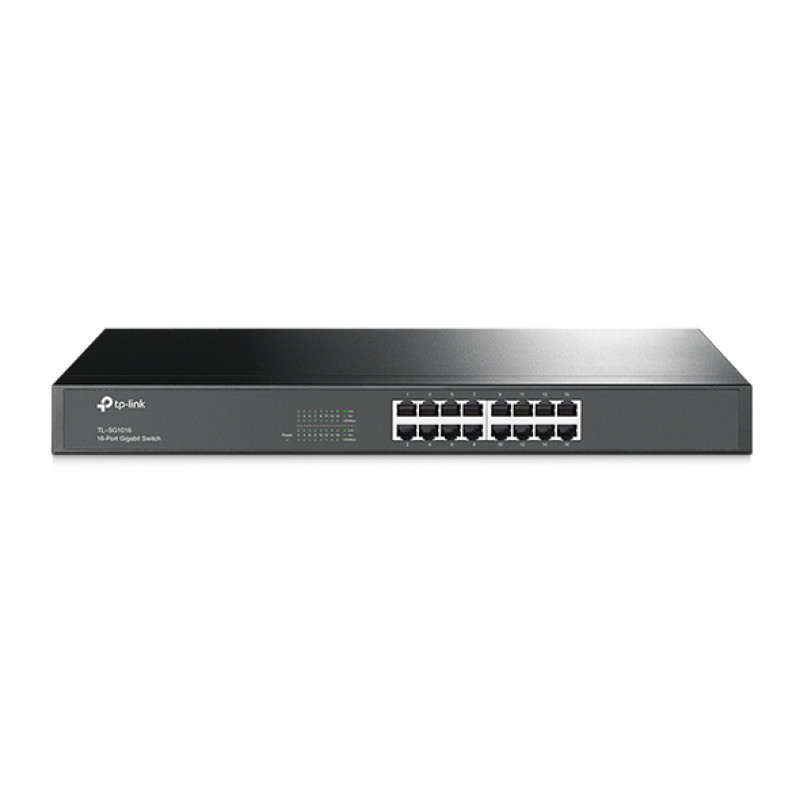 Комутатор TP-LINK TL-SG1016, 16 портовий, 10/100/1000, 19"