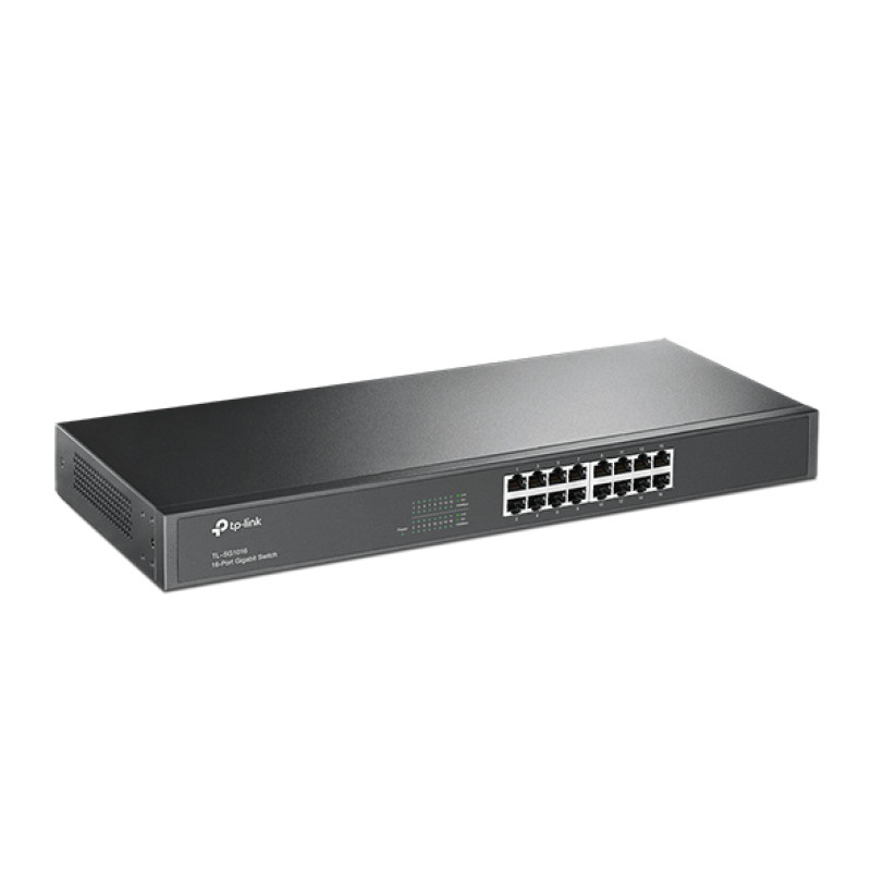 Комутатор TP-Link TL-SG1016, 16 портовий, 10/100/1000, 19"