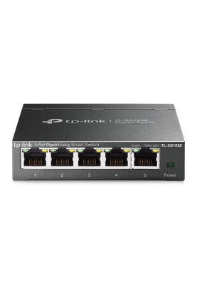 Комутатор TP-Link TL-SG105E, Easy Smart 5 портів 10/100/1000 Мбіт/с