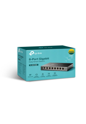 Комутатор TP-Link TL-SG108E, Easy Smart 8 портів 10/100/1000 Мбіт/с