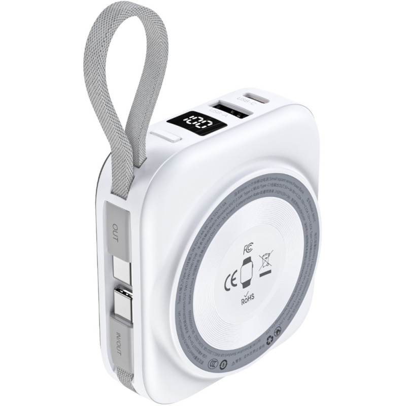 УМБ Choetech Magnetic Wireless 10000mAh 22,5W PD USB-A,USB-C,build-in USB-C,Apple Watch charger