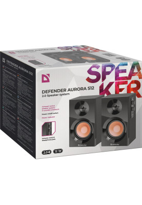 Акустична система 2.0 Defender Aurora S12, 10Вт (RMS) MDF чорна