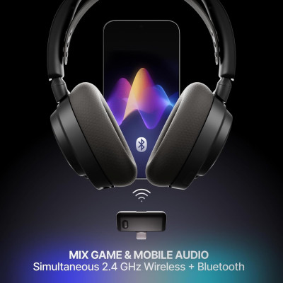 Ігрова гарнітура SteelSeries Arctis Nova 7X Gen 2 Wireless Black PC/PS/SW/MAC/MOB Ігрова гарнітура SteelSeries Arctis Nova 7X Gen 2 Wireless Black PC/PS/SW/MAC/MOB