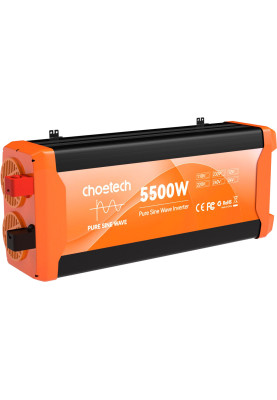 Інвертор автомобільний Choetech 12\220V 5500W (2500Вт), чиста синусоїда