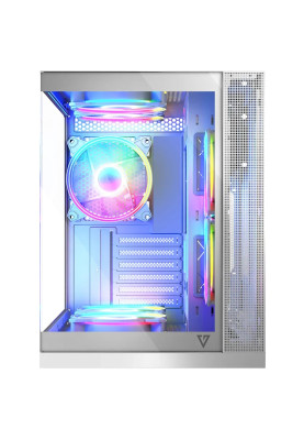 Корпус Modecom VOLCANO PANORAMA APEX ARGB 5F MIDI WHITE без БЖ ATX