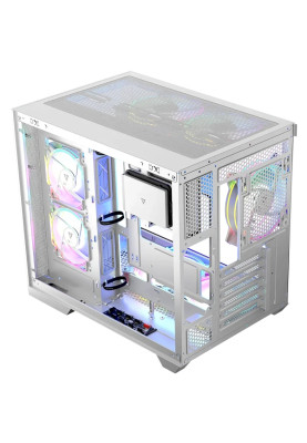 Корпус Modecom VOLCANO PANORAMA APEX ARGB 5F MIDI WHITE без БЖ ATX