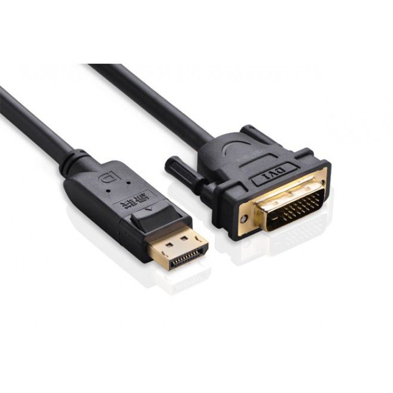 Кабель DisplayPort M - DVI-D 25 M 2 м. V1.2, DP103 чорний UGREEN