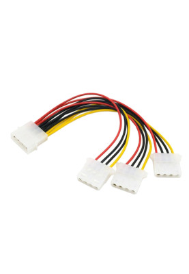 Кабель живлення Molex-3xMolex M/F