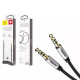 Кабель аудіо Jack 3.5mm Baseus Yiven Audio Cable M30 M/M 1.5m Срібний+Чорний
