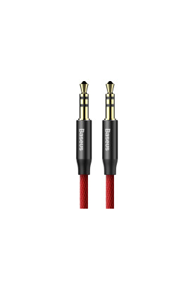 Кабель аудіо Jack 3.5mm Baseus Yiven Audio Cable M30 M/M 1.5m Червоний+Чорний