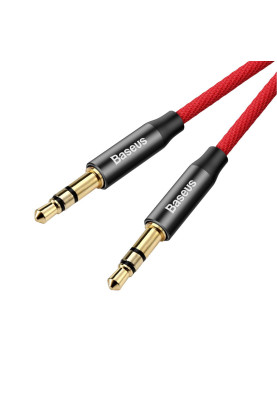 Кабель аудіо Jack 3.5mm Baseus Yiven Audio Cable M30 M/M 1.5m Червоний+Чорний