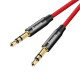 Кабель аудіо Jack 3.5mm Baseus Yiven Audio Cable M30 M/M 1.5m Червоний+Чорний