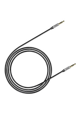 Кабель аудіо Jack 3.5mm Baseus Yiven Audio Cable M30 M/M 1m Срібний+Чорний