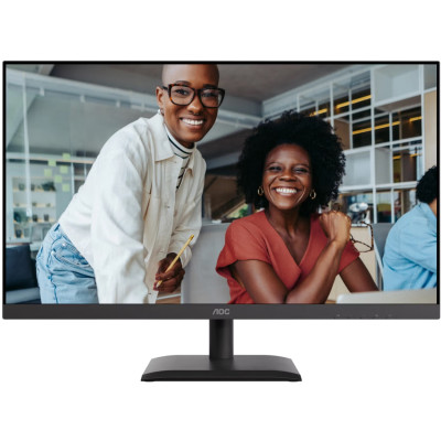 TFT 27" AOC U27E4CV, 4K UHD, IPS, 2xHDMI, DP, USB-C, RJ-45, USB hub, HAS, Pivot,  кол., чорний