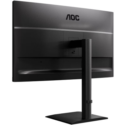 TFT 27" AOC U27E4CV, 4K UHD, IPS, 2xHDMI, DP, USB-C, RJ-45, USB hub, HAS, Pivot,  кол., чорний