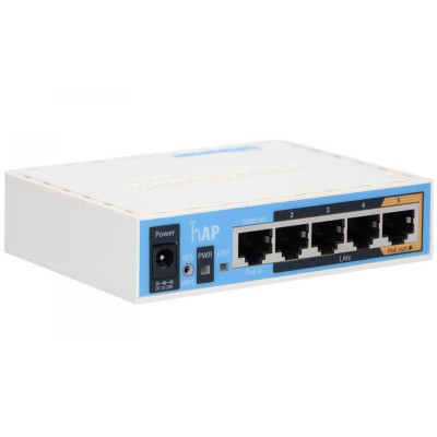 Маршрутизатор Mikrotik RB951Ui-2ND hAP with 650MHz CPU, 64MB RAM, 5xLAN, built-in 2.4Ghz 802.11b/g/n Маршрутизатор Mikrotik RB951Ui-2ND hAP with 650MHz CPU, 64MB RAM, 5xLAN, built-in 2.4Ghz 802.11b/g/n