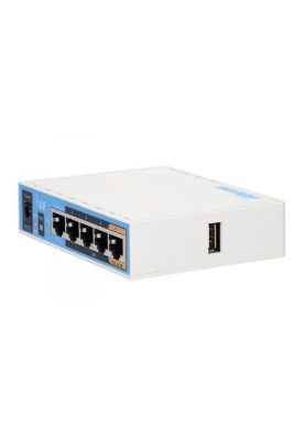 Маршрутизатор Mikrotik RB951Ui-2ND hAP with 650MHz CPU, 64MB RAM, 5xLAN, built-in 2.4Ghz 802.11b/g/n