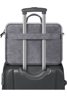 Сумка для ноутбука 15.6'' Defender Solid PU шкіра, кишеня, сіра