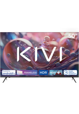 TV 50 Kivi 50U760QB UHD/DLED/T2/Android 11/2 x 12W/HDMI/Wi-Fi/VESA 200x200 M6/Black