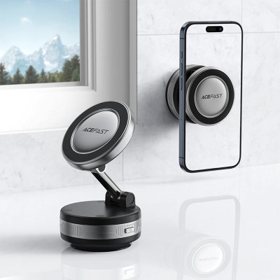 Тримач для смартфона Acefast E30 Electric Suction cup metal grey Тримач для смартфона Acefast E30 Electric Suction cup metal grey
