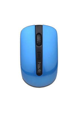 Мишка Havit HV-MS989GT, бездротова, 1600dpi., 4кн., чорно-синя