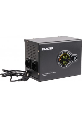 ДБЖ Maxxter MX-HI-PSW1000-01, тривалої дії, 1000 ВА (600 Вт), без АКБ