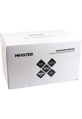 ДБЖ Maxxter MX-HI-PSW1000-01, тривалої дії, 1000 ВА (600 Вт), без АКБ