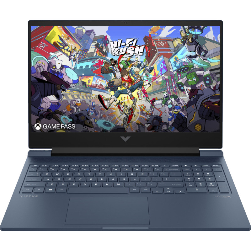 Ноутбук HP Victus 16-s1019ua 16.1" FHD IPS,300n/Ryz7 8845HS (5.1)/32Gb/SSD512Gb/RTX 4050,6GB/Підсв/DOS/Синій (B83BNEA)