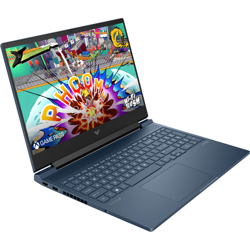 Ноутбук HP Victus 16-s1019ua 16.1" FHD IPS,300n/Ryz7 8845HS (5.1)/32Gb/SSD512Gb/RTX 4050,6GB/Підсв/DOS/Синій (B83BNEA)
